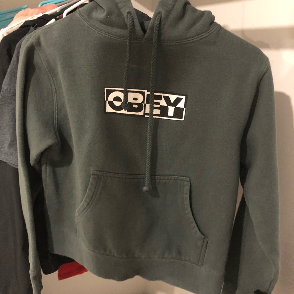 Green Obey hoodie